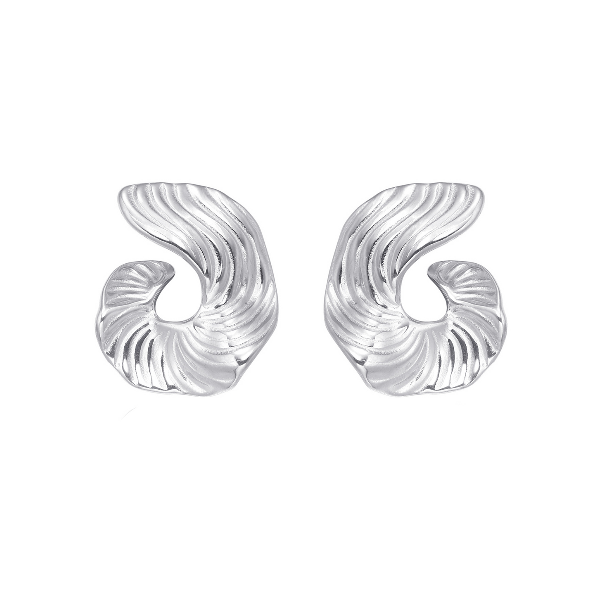 FLOWING SWIRL HOOPS.