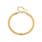 INFINITE FLAT CHAIN BRACELET.